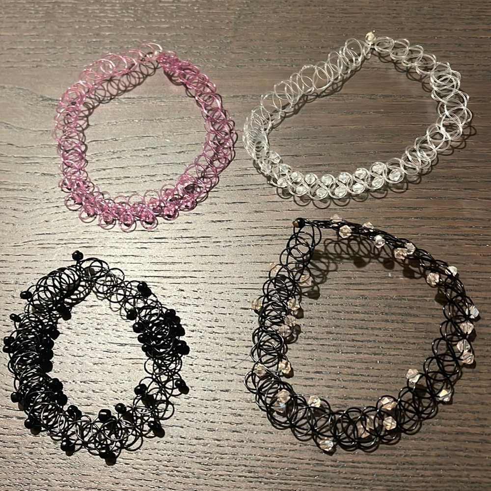 Henna tattoo choker necklace